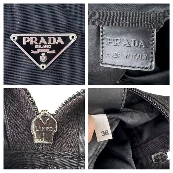Authentic PRADA Black Nylon Zippered Travel Cosmetic Toiletry Pouch Case - Picture 2 of 12